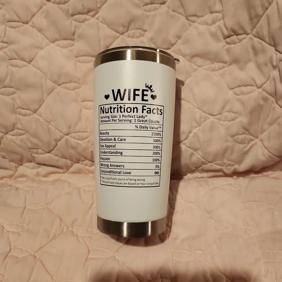 Stainless Steel 20 oz Insulated Wifey Tumbler NWOT - Picture 2 of 2